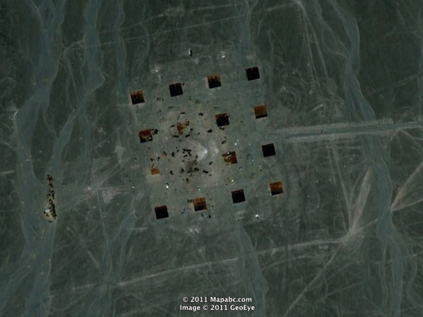 Un altro, misterioso sito fotografato dai satelliti in Cina