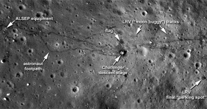 LE TRACCE UMANE LASCIATE SULLA LUNA DALLE MISSIONI APOLLO