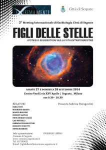 L'APPUNTAMENTO CON IL MEETING "FIGLI DELLE STELLE" È A SEGRATE IL 27 E 28 SETTEMBRE