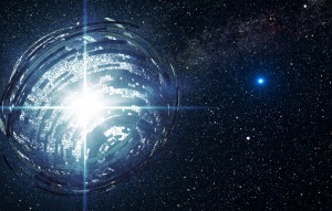 UNA RAFFIGURAZIONE ARTISTICA DELLA SFERA DI DYSON