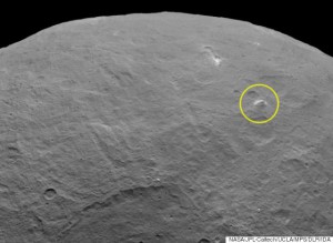 L'OGGETTO A FORMA PIRAMIDALE RIPRESO SU CERERE