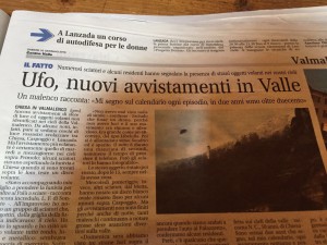 SONO CONTINUI GLI AVVISTAMENTI UFO IN VALMALENCO