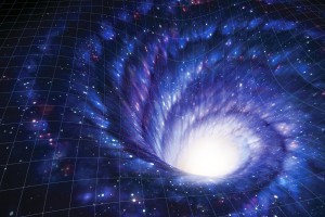 LA RAPPRESENTAZIONE DI UN WORMHOLE, UN TUNNEL SPAZIOTEMPORALE