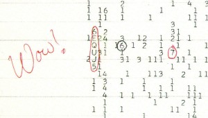 LO STRANO SEGNALE, MAI CHIARITO, CAPTATO NEL 1977 E DEFINITO "WOW SIGNAL"