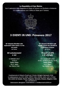 LA LOCANDINA DEL SIMPOSIO DI SAN MARINO