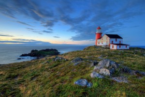UN PANORAMA DELL'ISOLA DI TERRANOVA, CANADA