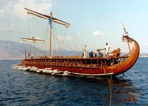 UNA TRIREMI GRECA RICOSTRUITA IN TEMPI MODERNI