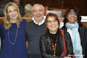 ALBERTO NEGRI, CON SABRINA PIERAGOSTINI, SYUSY BLADY E LAURA GROPPI