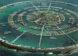 LA RICOSTRUZIONE GRAFICA DI COME PLATONE DESCRIVE LA MITICA CITTÀ