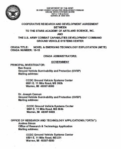 IL CONTRATTO SIGLATO TRA LA CORPORATION E L'ESERCITO AMERICANO