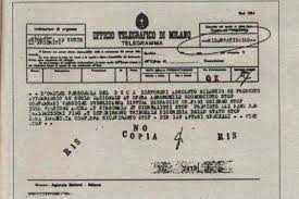 IL TELEGRAMMA CHE NEL 1933 PARLAVA DI UN "AEROMOBILE MISTERIOSO"