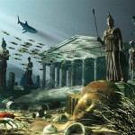 UN'IMMAGINE ARTISTICA DEI RESTI DI ATLANTIDE