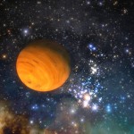 UN'IMMAGINARIO PIANETA CHE VAGA LIBERO NELLO SPAZIO
