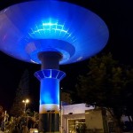 LA TORRE DELL'ACQUA A FORMA DI DISCO VOLANTE